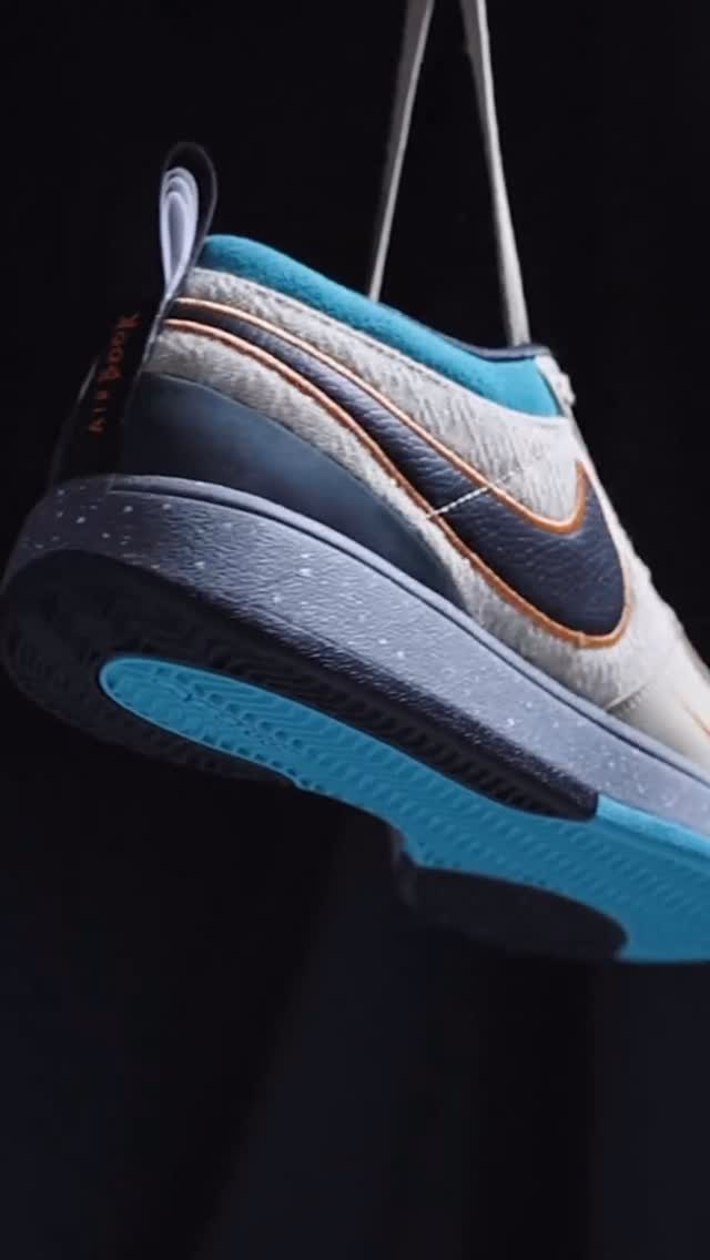 Instagram post by an influencer for Nike Basketball. Caption reads: The Nike Book 1 Mowabb channels classic ACG....