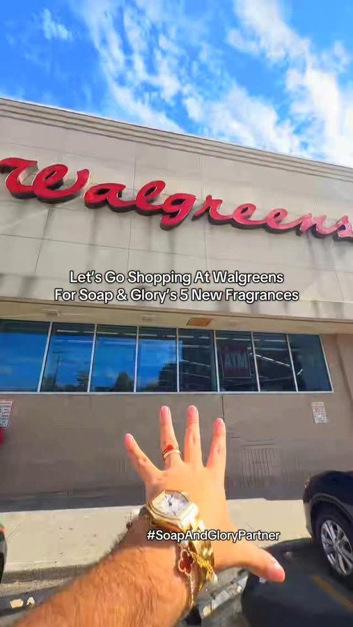Instagram post by @paulreactss for Walgreens. Caption reads: So @soapandgloryusa is coming out with 5 new....