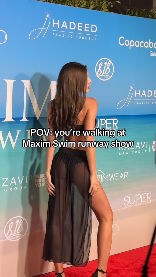 Instagram post by @alina_enero for MAXIM. Caption reads: What a night! Thank you @maximmag.