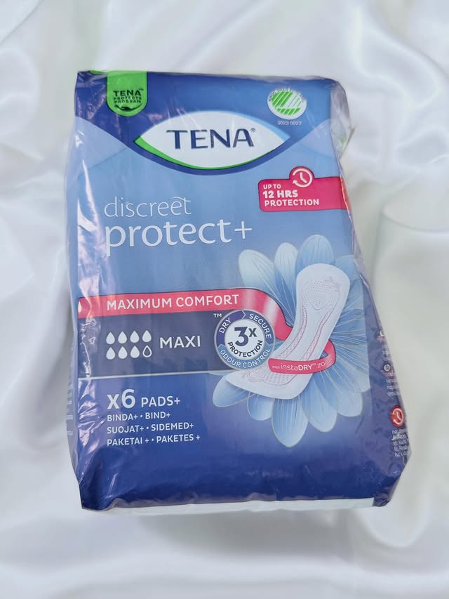 Instagram post by @testandreview2024 for Influenster. Caption reads: [...] #incontinencepads #incontinence #tena....