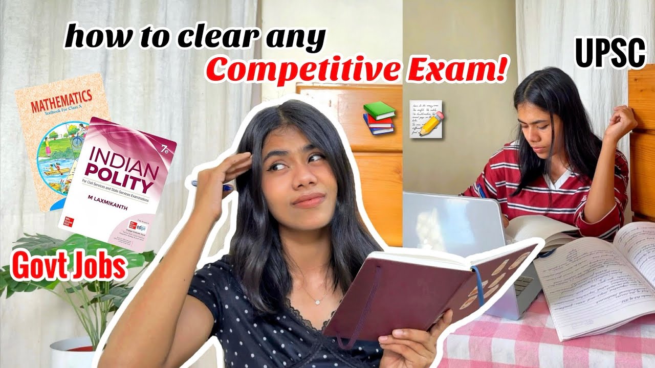 YouTube post by @lavanyalifestyle. for Thematic. Caption reads: 10 *Actual* Steps to Study & Clear Any Competitive....