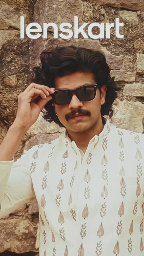 Instagram post by @rahul_x_parmar for lenskart. Caption reads: [...] usual when you outfit isn’t bla....