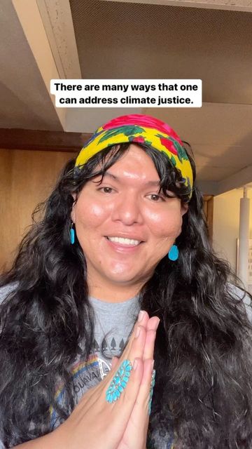 Instagram post by @dineaesthetics for Earthjustice. Caption reads: Indigenous Peoples globally were the first to have....