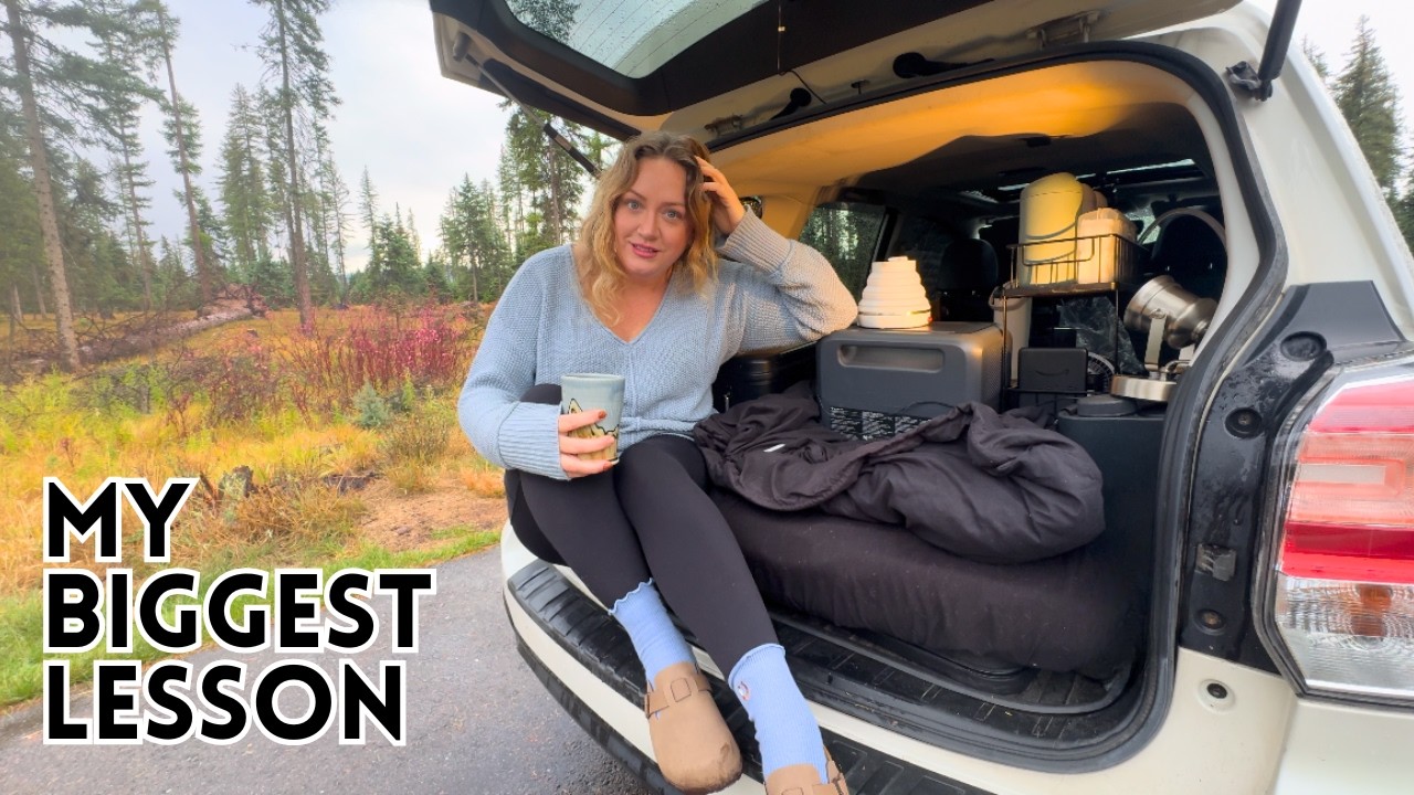 YouTube post by @nomad_unknown for – ICECOFREEZER. Caption reads: I Tried LIVING IN A CAR for ONE YEAR | Here's What....