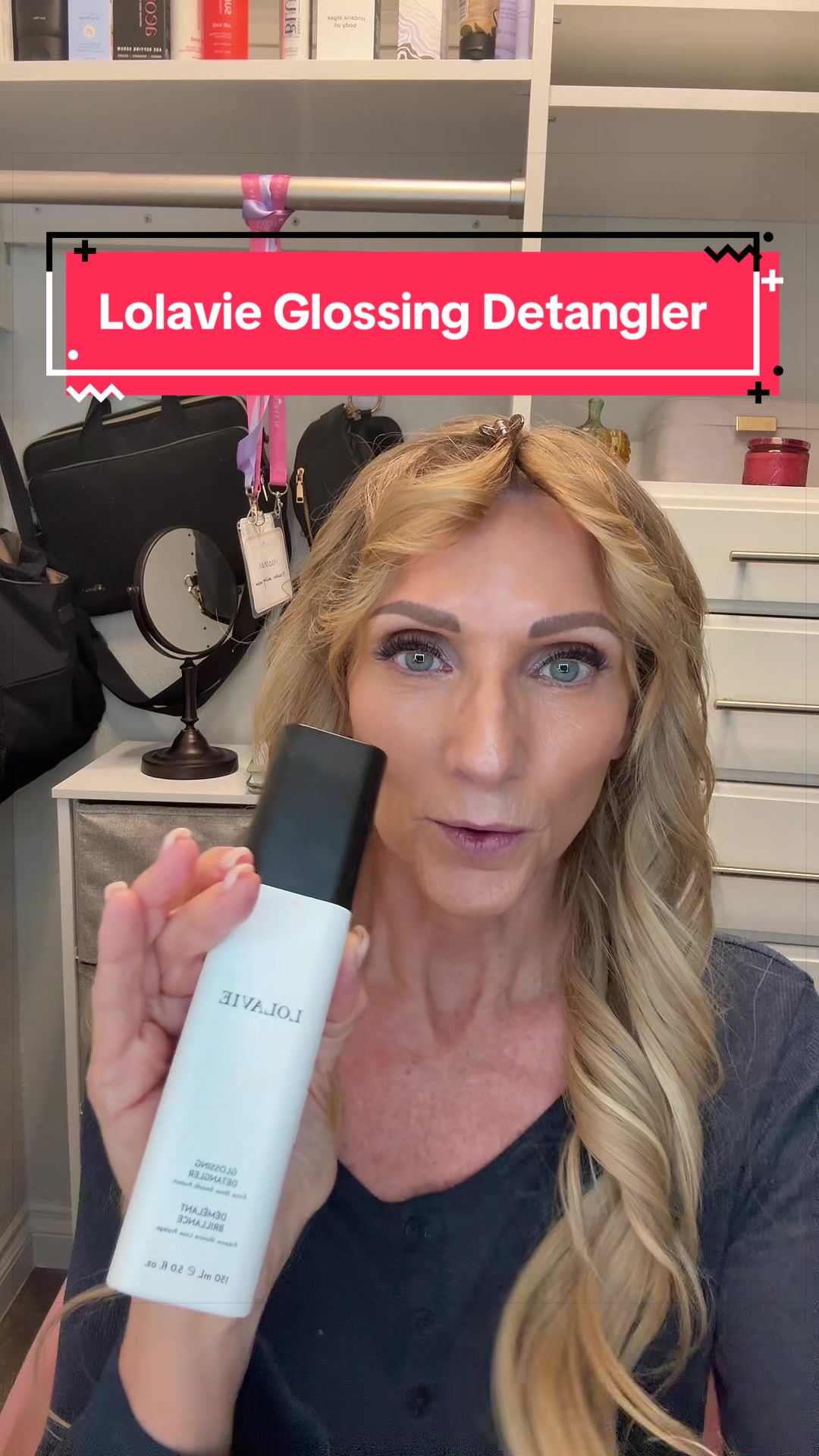 TikTok post by @heather.smiling.outloud for LolaVie. Caption reads: Lolavie is on Tik Tok Shop!!! I’ve been using....