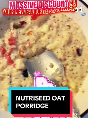 TikTok post by @hey_itsrosemary for Nutriseed. Caption reads: [...] you’ll be craving every morning 🥣😍....