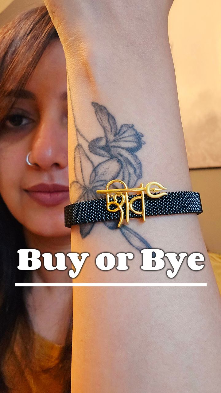 Instagram post by @rjnimmy for Joyalukkas. Caption reads: Buy or Bye ? I would say a must buy men's bracelet....