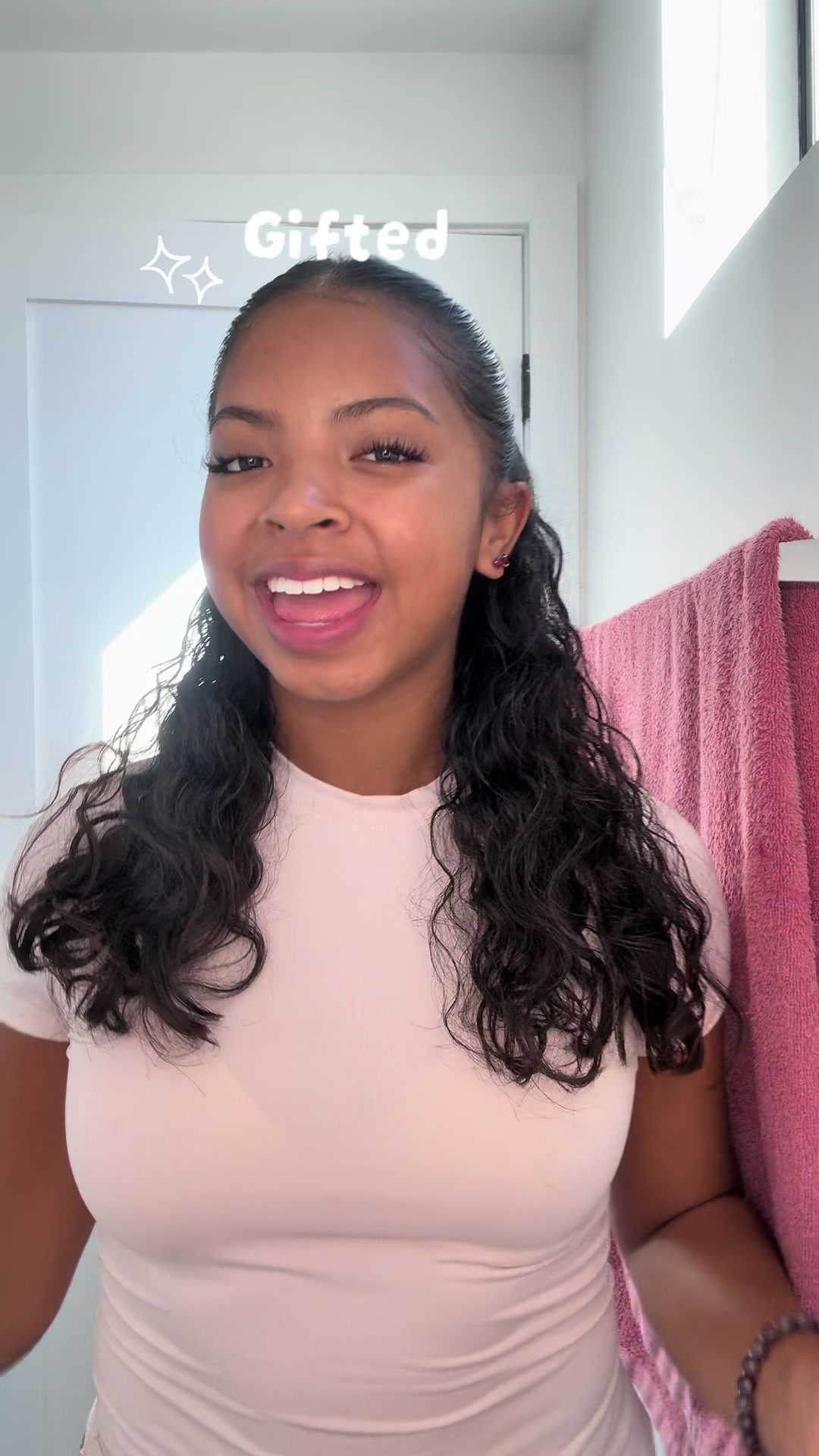 TikTok post by @emilyxfernandezx for College Fashionista. Caption reads: [...] thank you so much @Clinique @College....