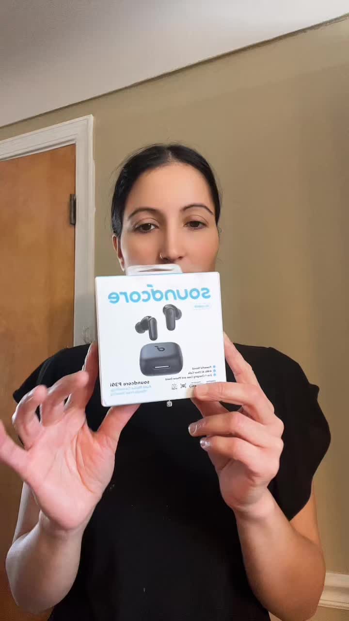 TikTok post by @uma____sharma11 for Soundcore by Anker. Caption reads: #soundcorebyanker #soundcoreus #soundcoreP30i....