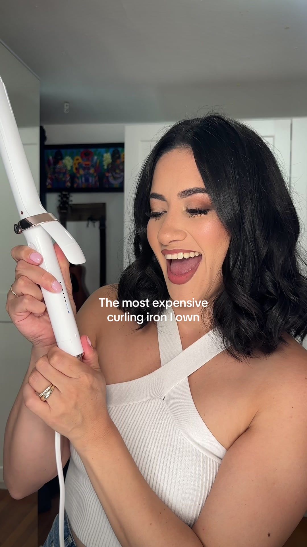 TikTok post by @imjessicagabriela for T3 Micro. Caption reads: [...] ✨expensive✨ (kinda 🤭) she's WORTH IT @T3....