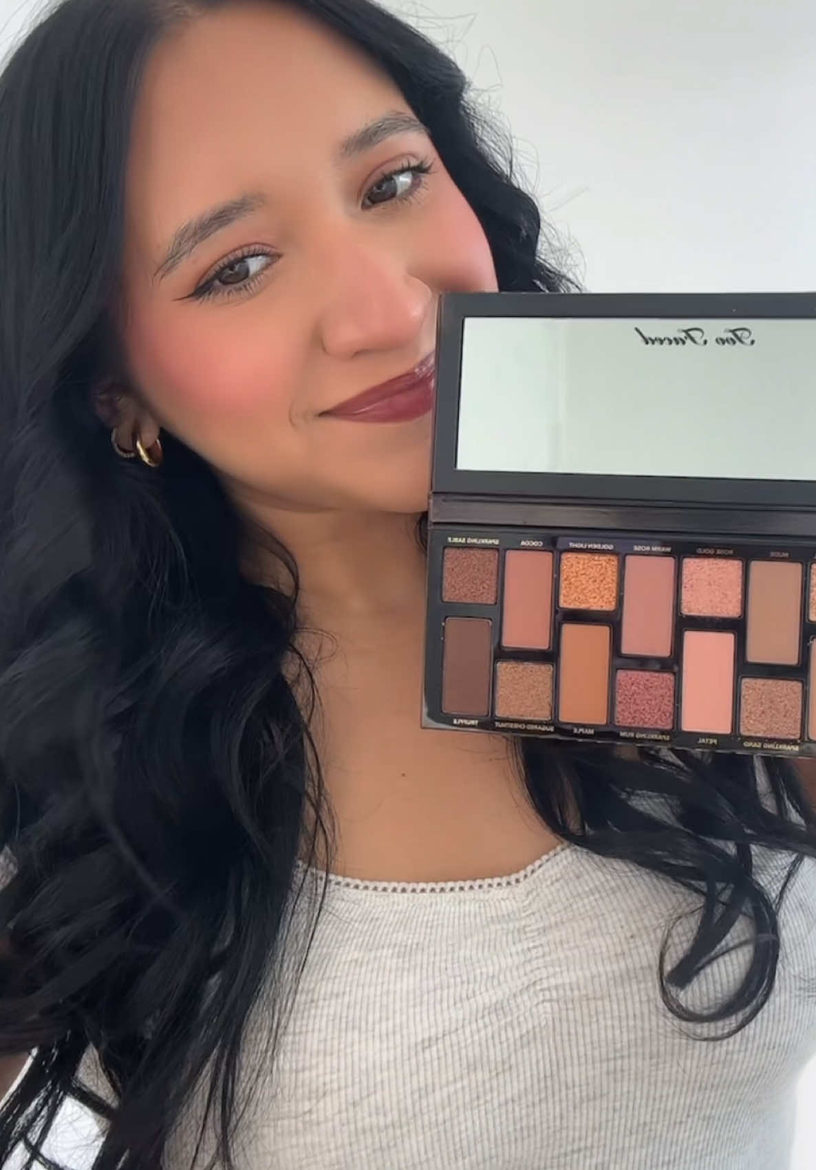TikTok post by @nashlyvazquez for Too Faced. Caption reads: So many colors so many options 💗💗 @Too Faced....