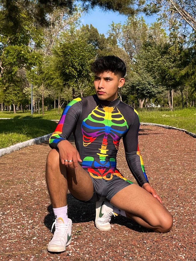 Instagram post by @h3nry_luis for Ciciful. Caption reads: 🌈💀 Color meets bones, pride meets power.
🔥....
