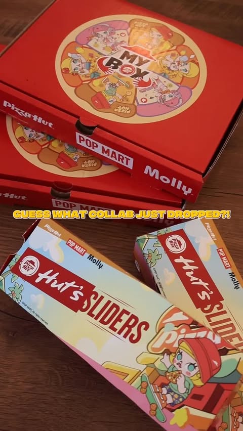 Instagram post by @farisyamanda for Pizza Hut. Caption reads: Guess what collab just dropped 👀🍕Pizza Hut x POP....