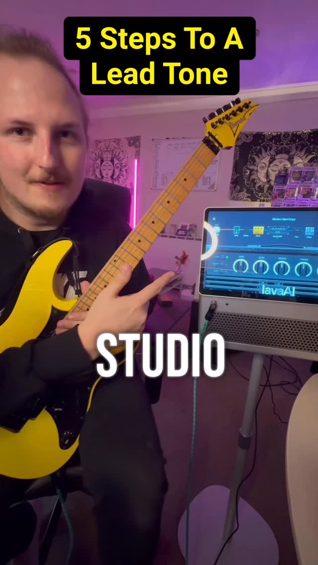 Instagram post by @jackwood_guitar for LAVA MUSIC. Caption reads: Have You Tried One Of These Yet?! 🔥.