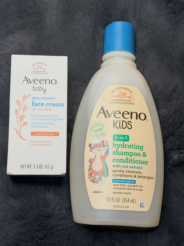 Instagram post by @angelcitro for AVEENO Baby. Caption reads: Thank You @aveenous @aveenobaby @pinchme The....