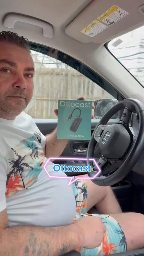 Instagram post by @fun.father.and.daughter for OTTOCAST. Caption reads: [...] our Bio to shop now! Play2Video Ultra：....