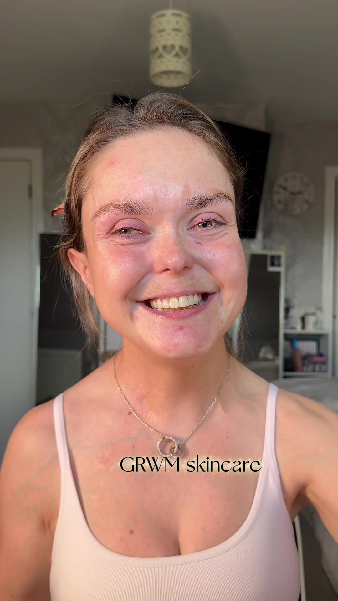 TikTok post by @morganmacintyre21 for Kanzen Skincare. Caption reads: [...] skincare addiction @No7 @Garnier UK @Kanzen....