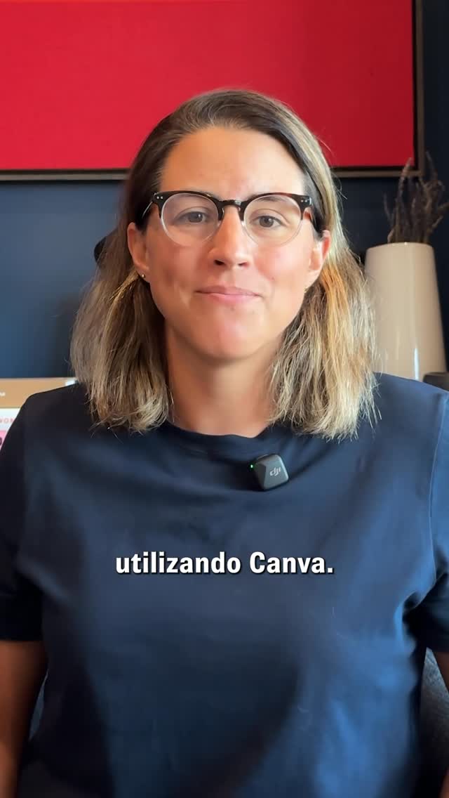 Instagram post by @alerisp for Canva. Caption reads: No es solo qué estás presentando. Es cómo lo....