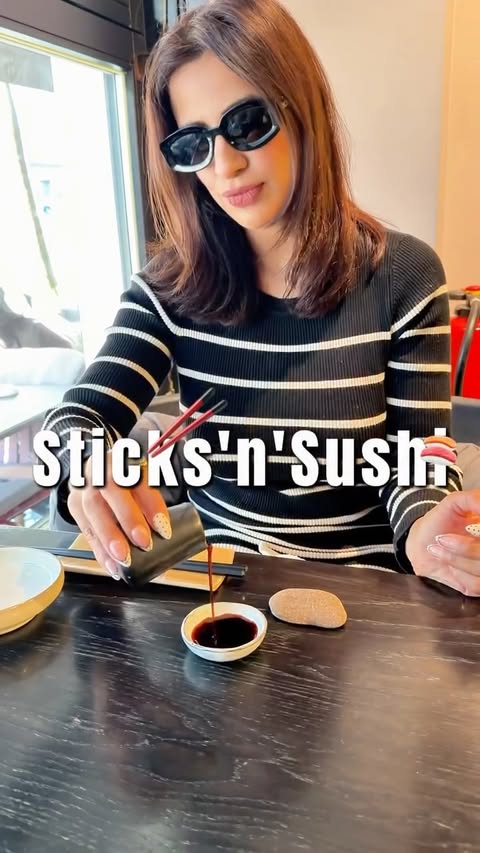 Instagram post by @riedelpr for Sticks'n'Sushi. Caption reads: @sticksnsushide has my heart 😋 Finally a Sushi....