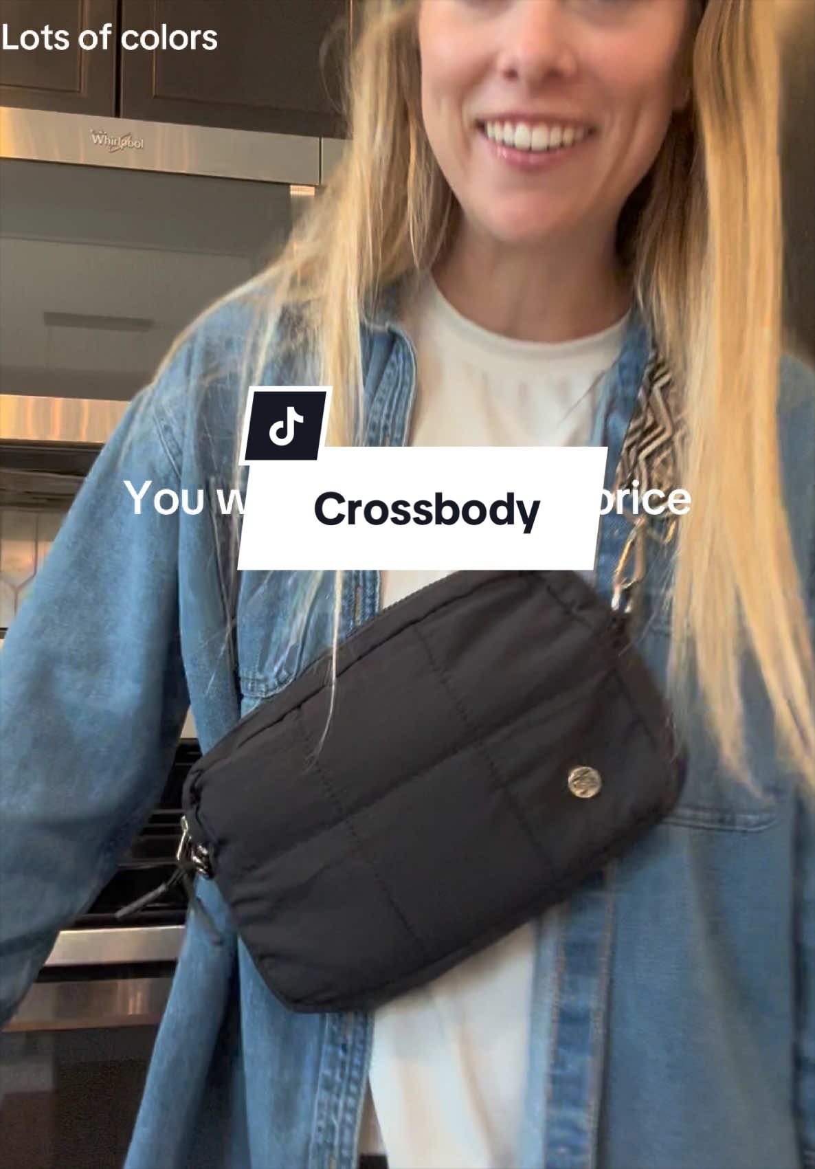 TikTok post by @yourmomfriendjess for Affiliasi Pikaru. Caption reads: @telena_official this bag is perfect for on the....