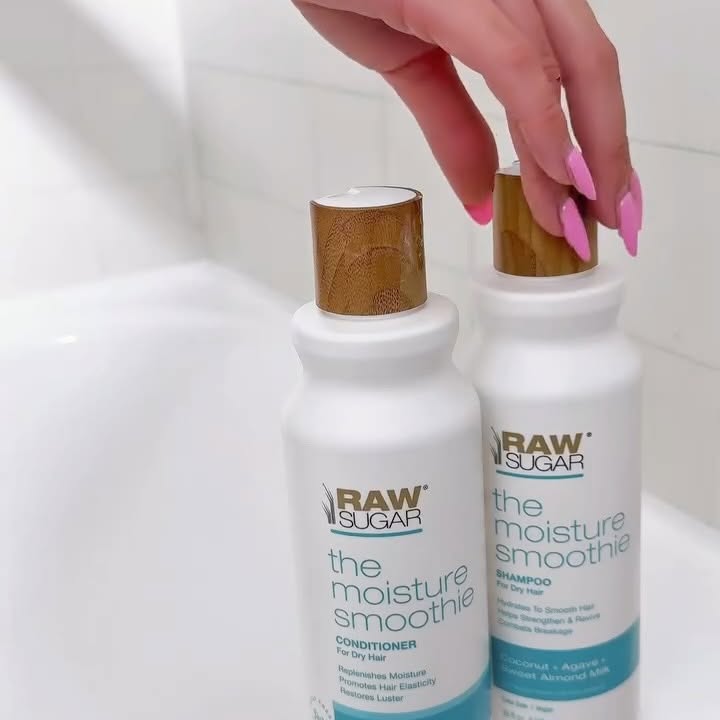 Instagram post by @paulashome29 for Raw Sugar Living. Caption reads: I can't believe how soft and shiny my hair is....