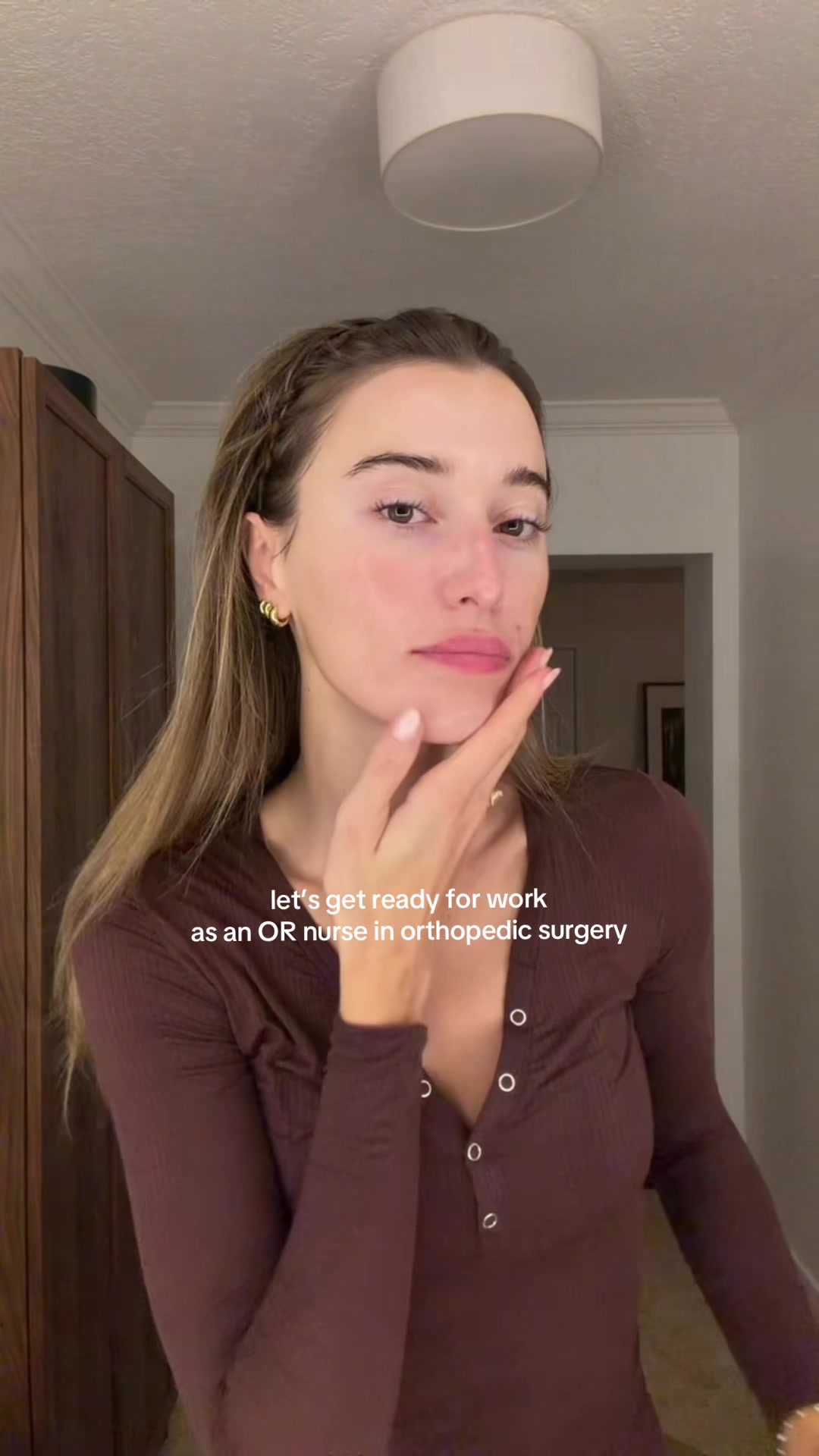 TikTok post by @sabyyg for MAKE Beauty. Caption reads: [...] serum @Colorescience spf @Shop MAKE Beauty....