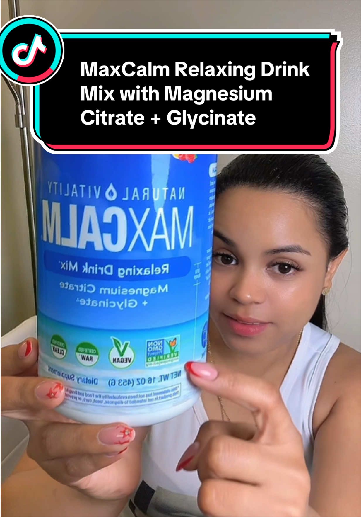 TikTok post by @eilan_carmell1 for Natural Vitality®. Caption reads: [...] #sleepsupport #tiktokshopfind....