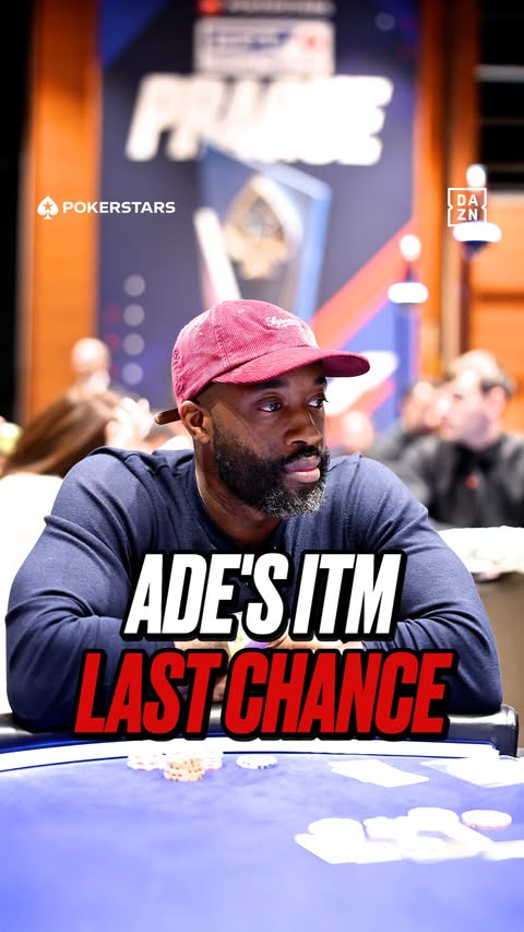 Instagram post by @ade.oladipo for PokerStars. Caption reads: [...] shots at VIP DAZN fight packages 🥊....