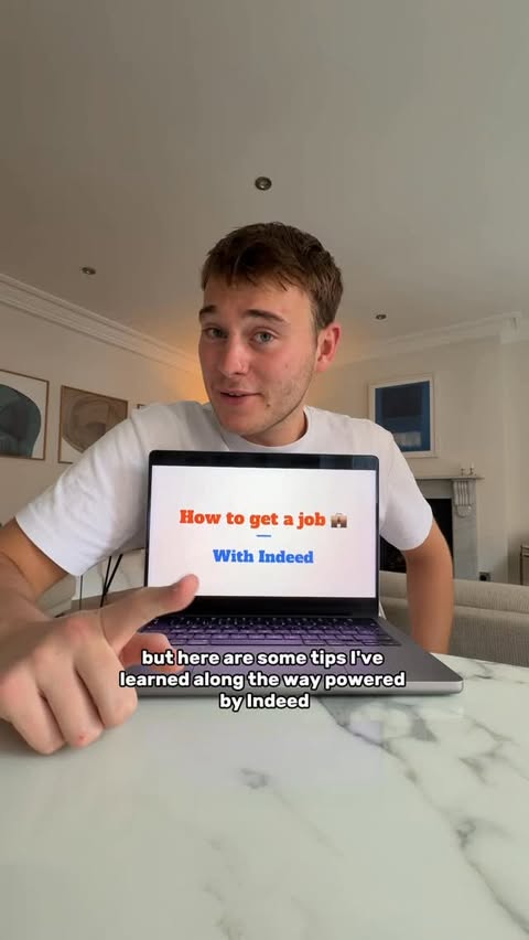 Instagram post by @owenwilliss for Indeed. Caption reads: How to land your dream job with @indeed.uk #ad....