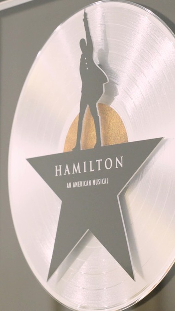 Instagram post by @lin_manuel for Atlantic Records. Caption reads: Bars were dropped. Throwing it back to our 10th....