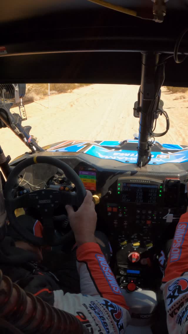 Instagram post by @wayne_matlock for Rugged Radios. Caption reads: Wrapping up a successful #vegastoreno qualifying....