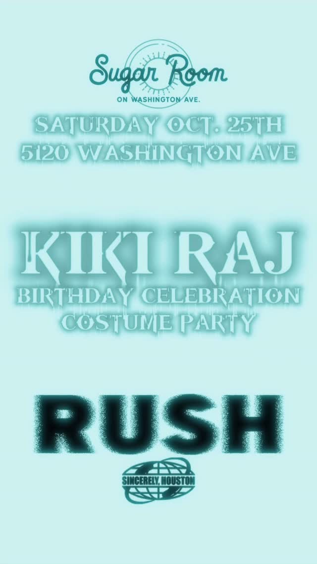 Instagram post by @sugarroomhtx for White Claw. Caption reads: ITS MY BIRTHDAY!! Houston, come party with me at....