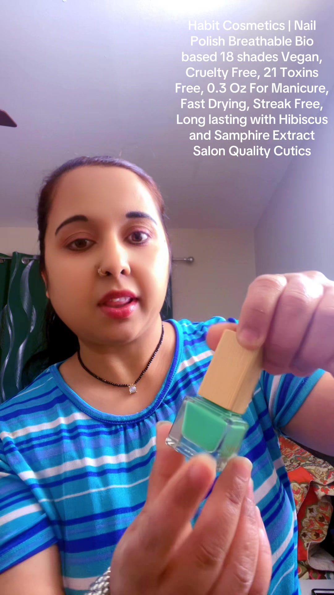 TikTok post by @pragya_sharmapkrl07 for Habit Cosmetics. Caption reads: Fyp#foryoupage #Habit Cosmetics | Nail Polish....