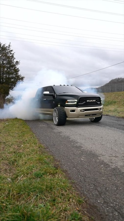 Instagram post by @twotone_cole for Affirm. Caption reads: The REAL FarmTruck😎 Sponsored by Affirm😏 🚜:....