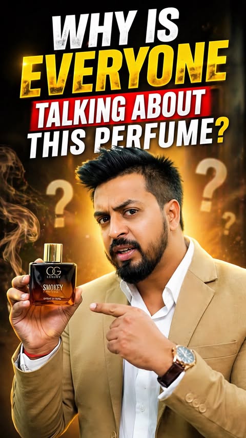 Instagram post by @naman_bhatia for OG Beauty. Caption reads: 🚨 BREAKING NEWS 🚨 A fragrance is quietly taking....