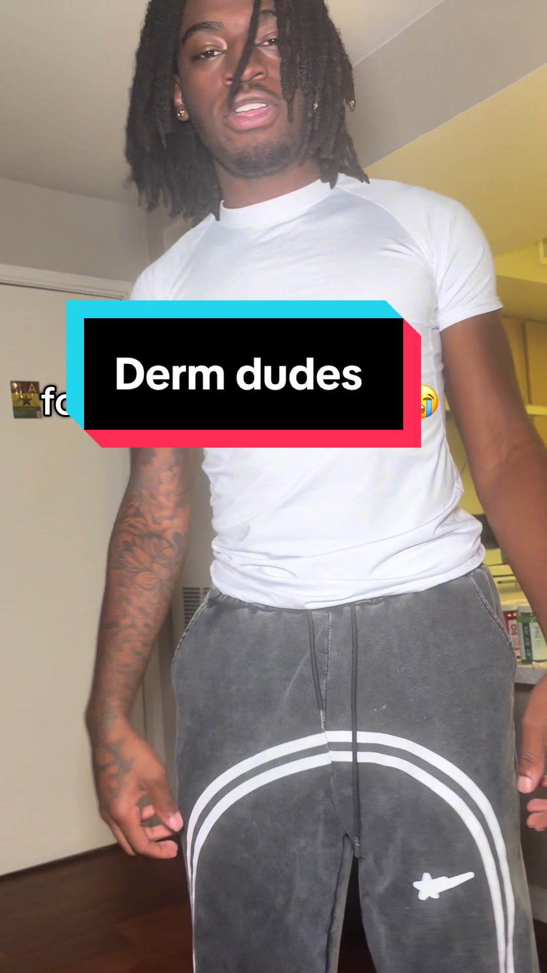 TikTok post by @e_si_ah for Derm Dude. Caption reads: Stop being musty #dermdudes @Derm Dude .