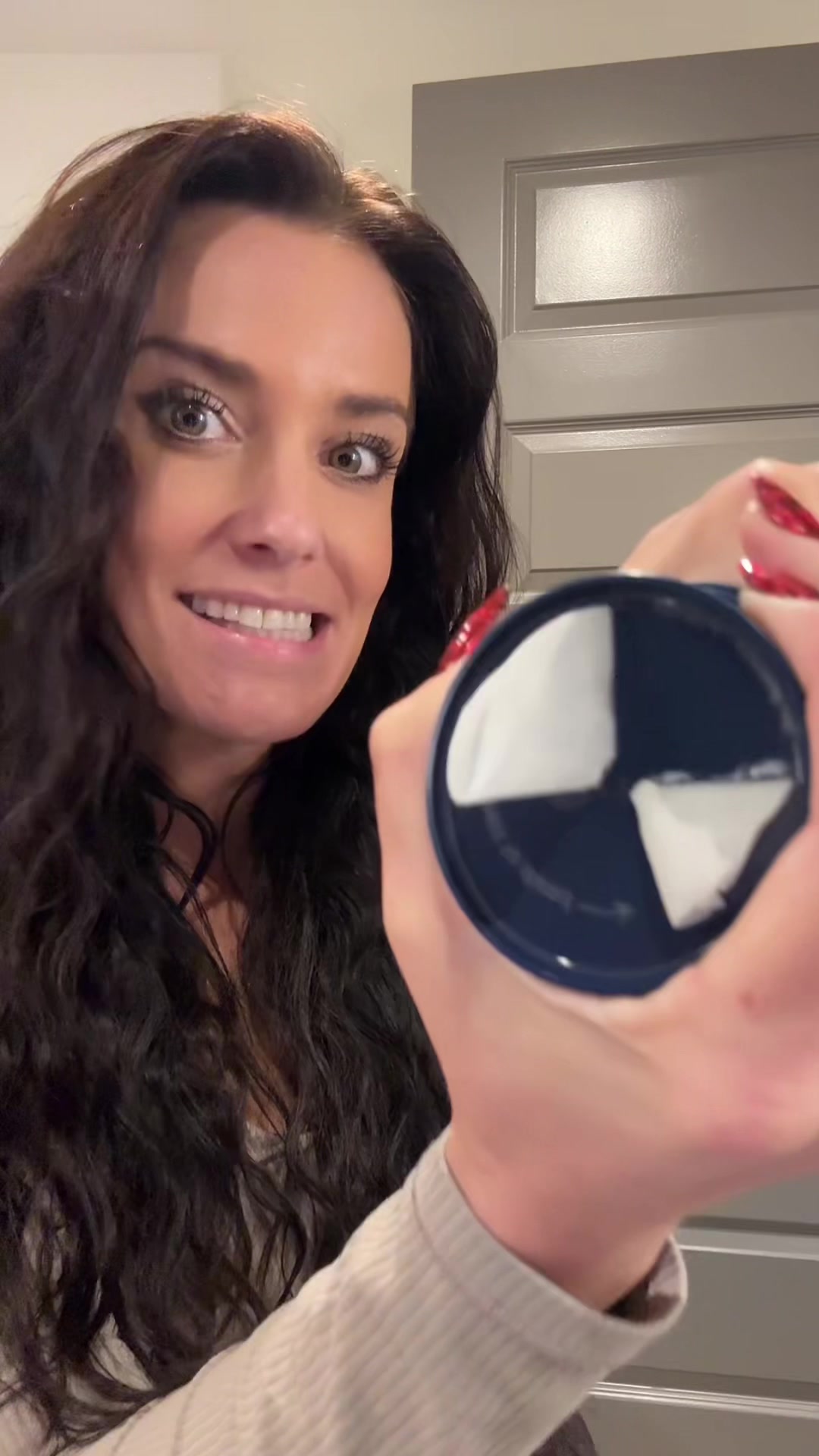 TikTok post by @alexeducatedmess for Educated Mess. Caption reads: [...] than usual 🥲 feat @KraveBeauty....