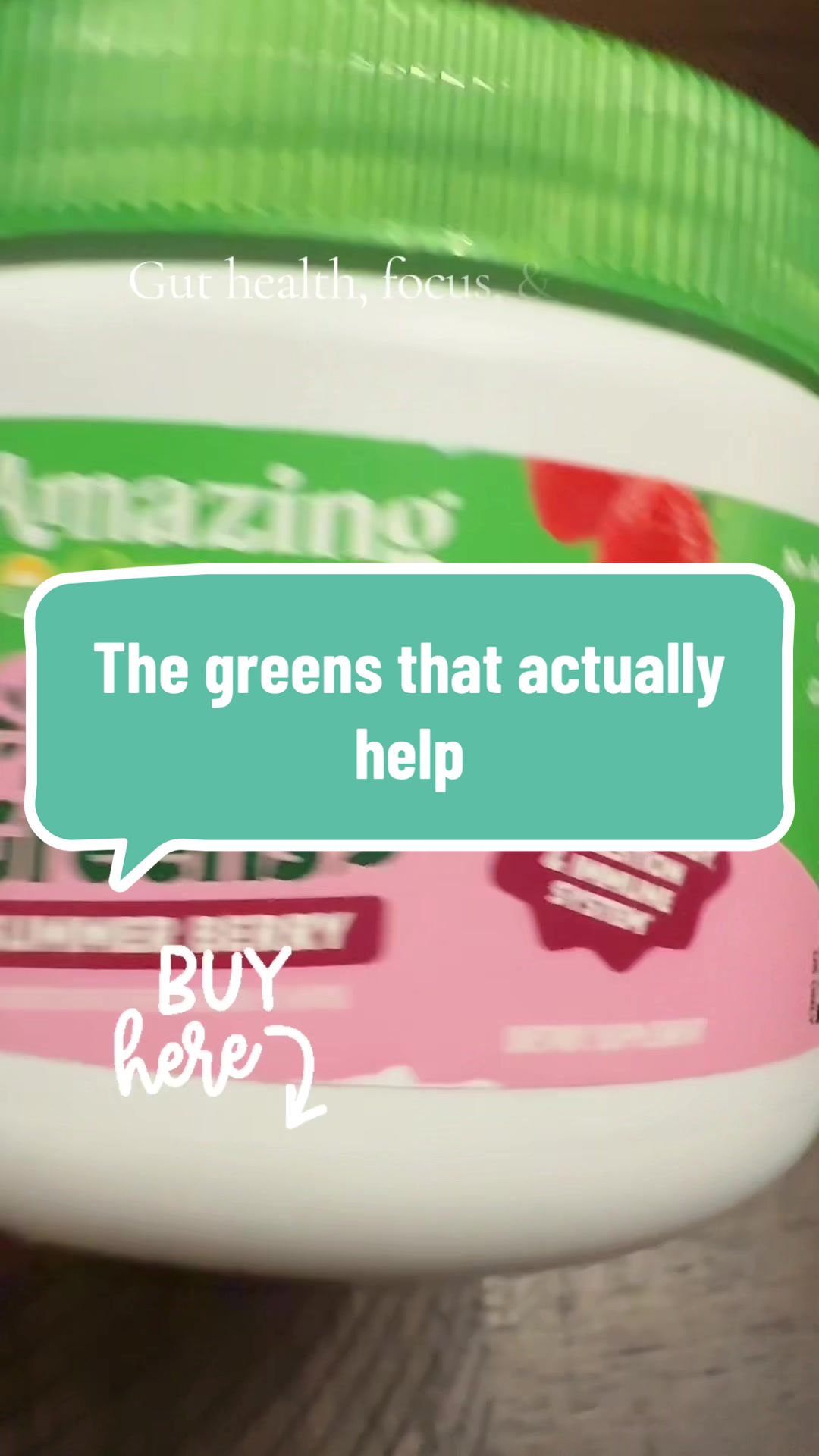 TikTok post by @momof4fitnessjourney for Amazing Grass. Caption reads: [...] I’ll tell you the truth. 👇💚 @Amazing Grass....