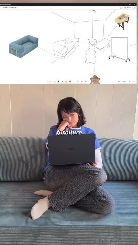 Instagram post by @styledwithjuless for Intel. Caption reads: bringing my studio to life @lenovo @intel ✍🏼💞....