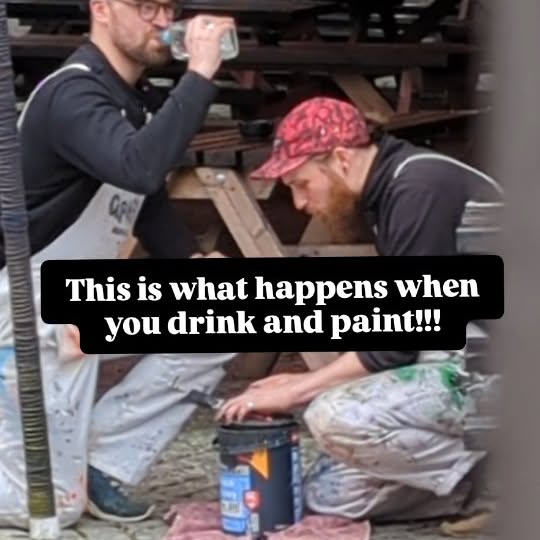 Instagram post by @baadglasgow for Olmeca Altos Tequila. Caption reads: Don't drink and paint kids!!! 🤪
No tequila was....