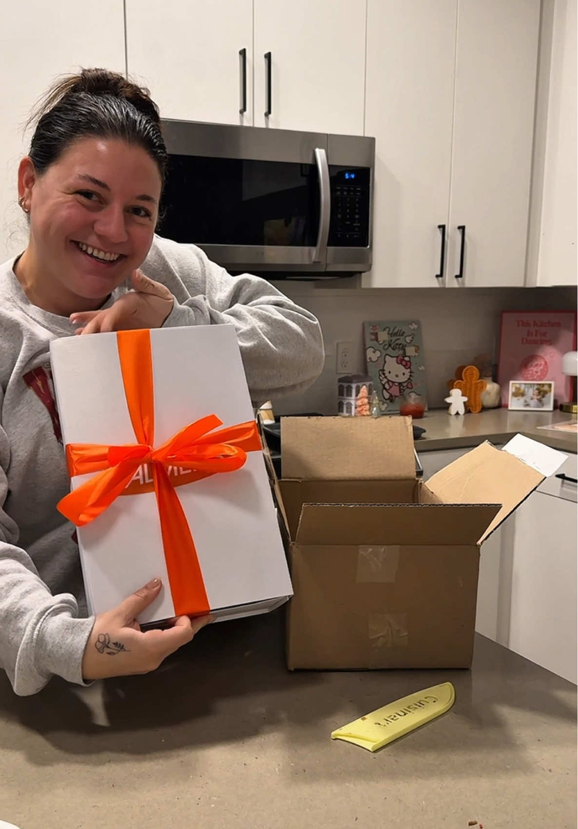 TikTok post by @maddswatts for PALMERS. Caption reads: Merry Christmas to me 🤩🤩 @Hommey @Palmer's  #fyp....