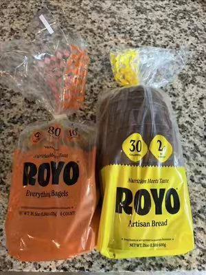 TikTok post by @healthytherapist for Eat Royo. Caption reads: thank you @EATROYO !! Link: & code: ALLISOONN10....