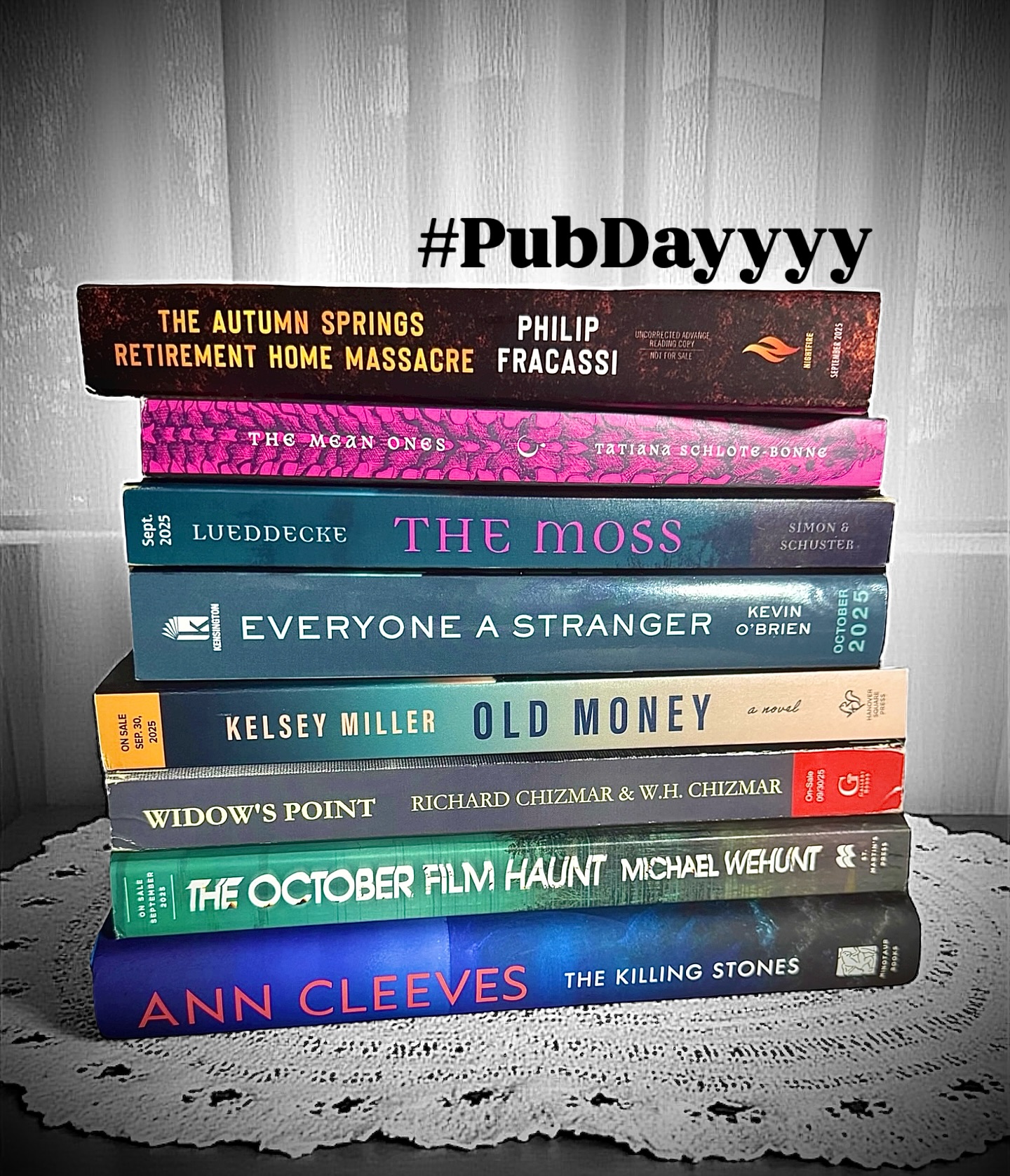 Instagram post by @bookgirlbrown_reviews for Kensington Books. Caption reads: PUB✶DAY
#ad much love for my advance copies....