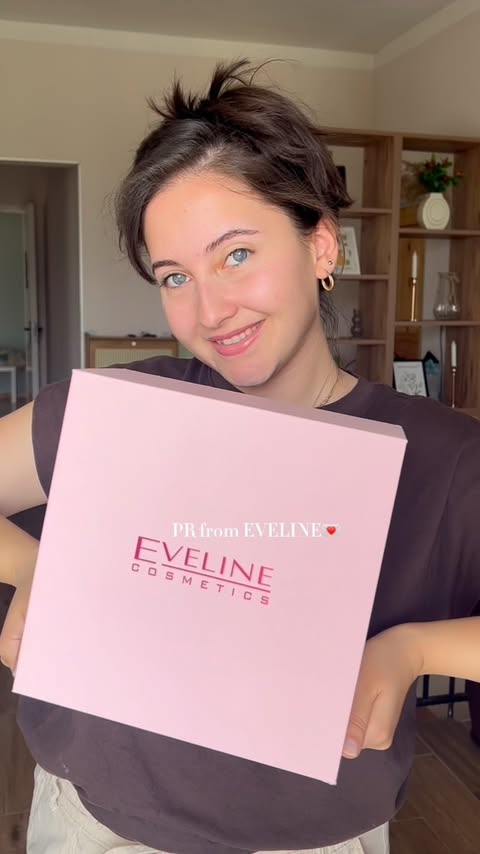 Instagram post by @itsmarrie_ugc for Eveline Cosmetics. Caption reads: [...] for this amazing PR box🌸🪄🪽💌🥰....