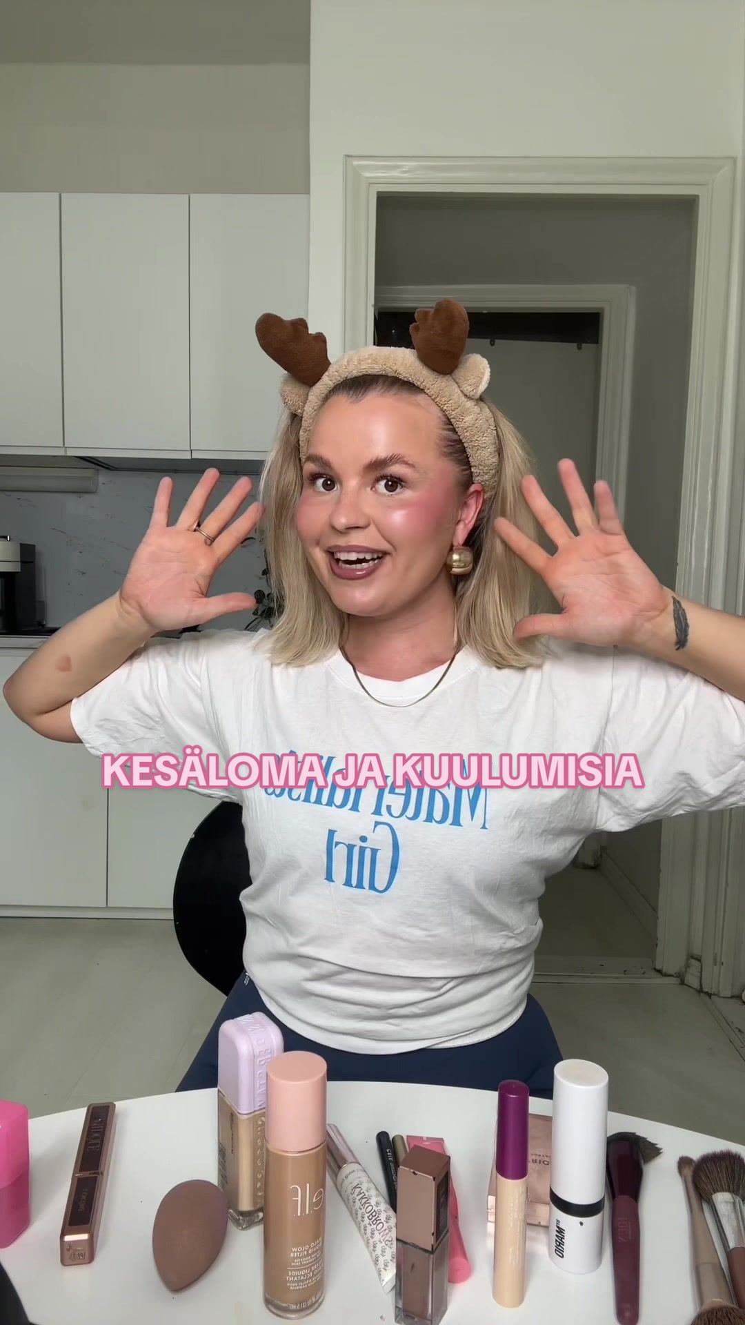 TikTok post by @iirisentola for Brandheroes. Caption reads: [...] lumi matte foundation / saatu mainos....