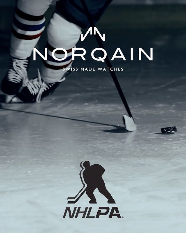 Instagram post by @rjosi90 for NORQAIN. Caption reads: Check out the new @norqain & @nhlpa Limited....