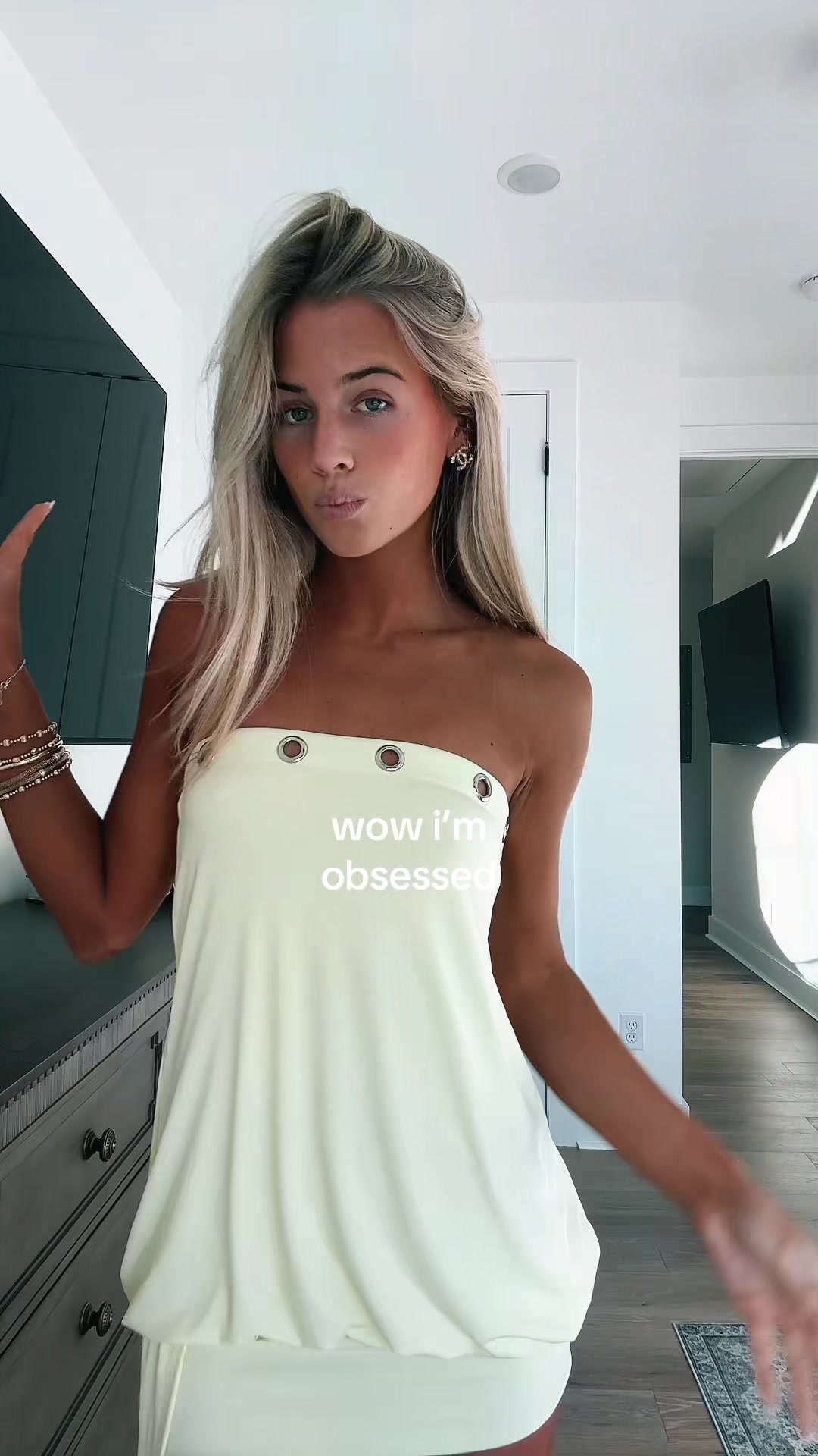 TikTok post by @theasmithh1 for Tiger Mist. Caption reads: [...] a dress more perfect 😫💛 @Tiger Mist .