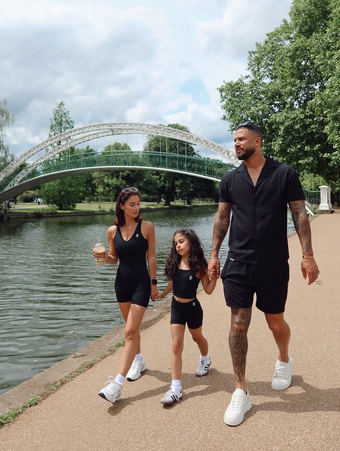 Instagram post by @misscallyjane for Gym King. Caption reads: My mini me loving the matching vibe 🥹🖤....