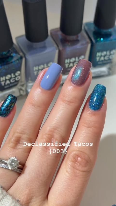 Instagram post by @gaby_polish for Holo Taco. Caption reads: The @holotaco 🔎 {Declassified Tacos 003} is now....