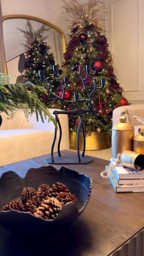 Instagram post by an influencer for Wayfair. Caption reads: Holiday ready with @wayfair ! LTK ⬇ #ad #wayfair....